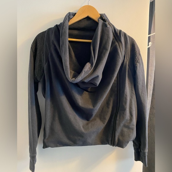 Lulu Lemon Cowl Neck Zip Up - Picture 3 of 3